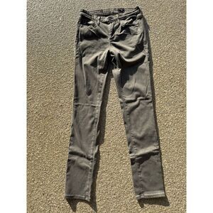 Adriano Goldschmied Women's Size 16 Prima‎ Mid Rise Cigarette Leg Jeans, Grey
